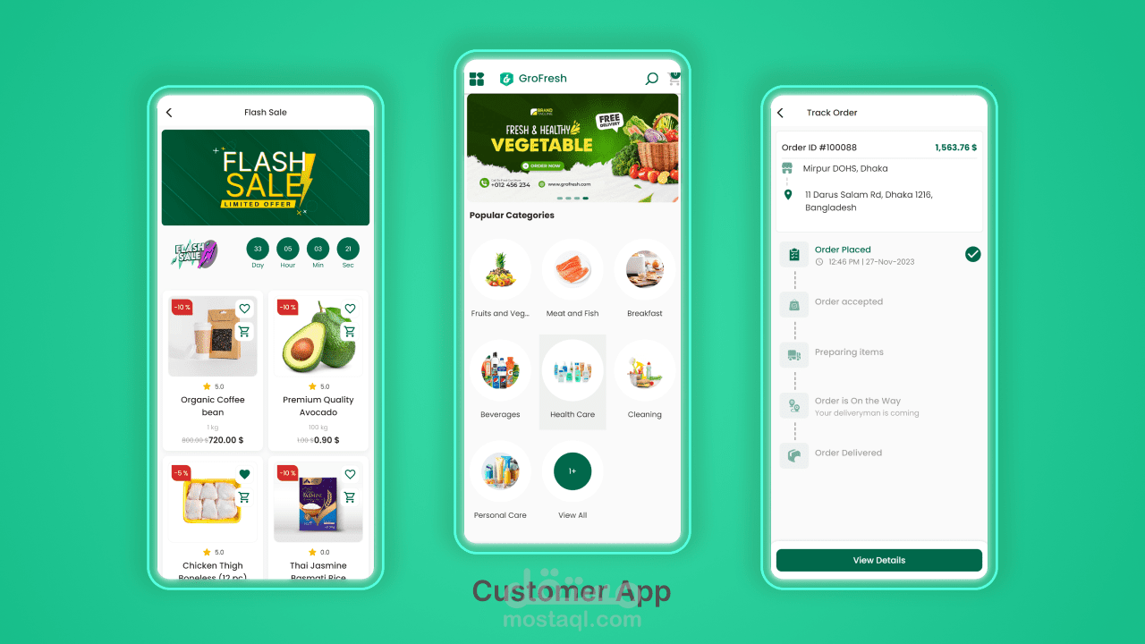 هو نظام لإدارة توصيل منتجات البقالة أو الصيدلة أو التجارة الإلكترونية أو المتجر مدعوم متعدد الفروع