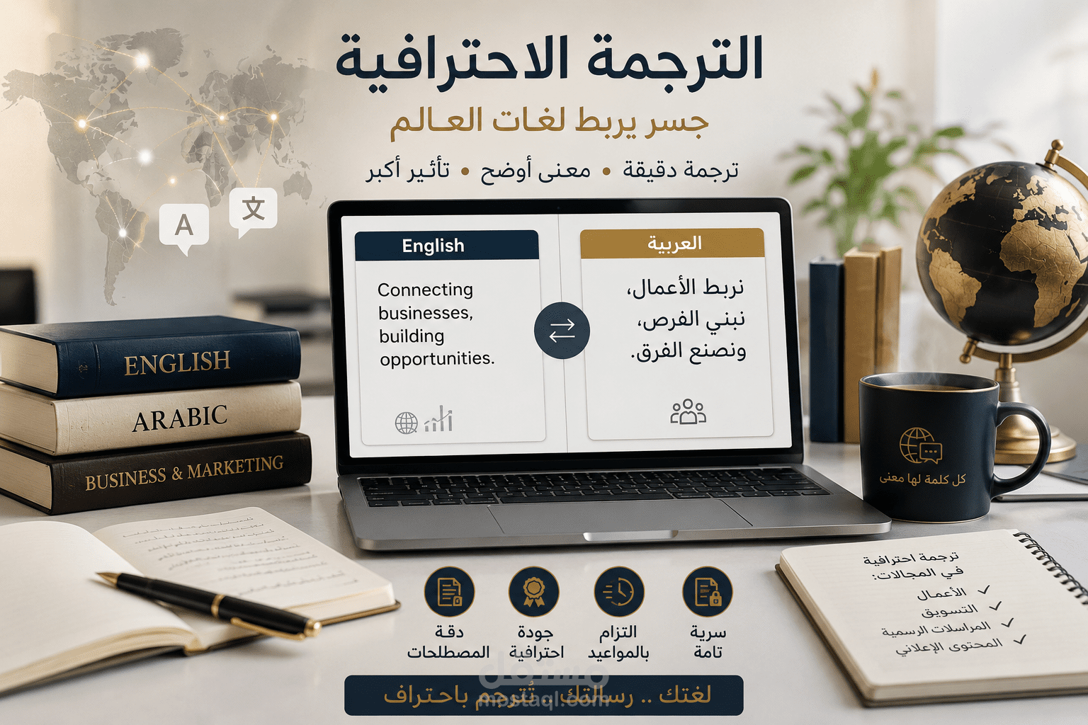 ترجمة تسويقية وإبداعية لشركات التقنية