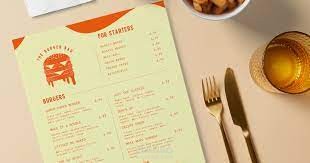 meals menu