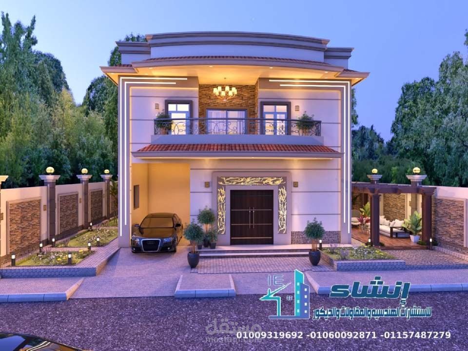 تصميم فيلا دوبلكس بمنطقة الفيلات الاكثر تميزا رقم 94