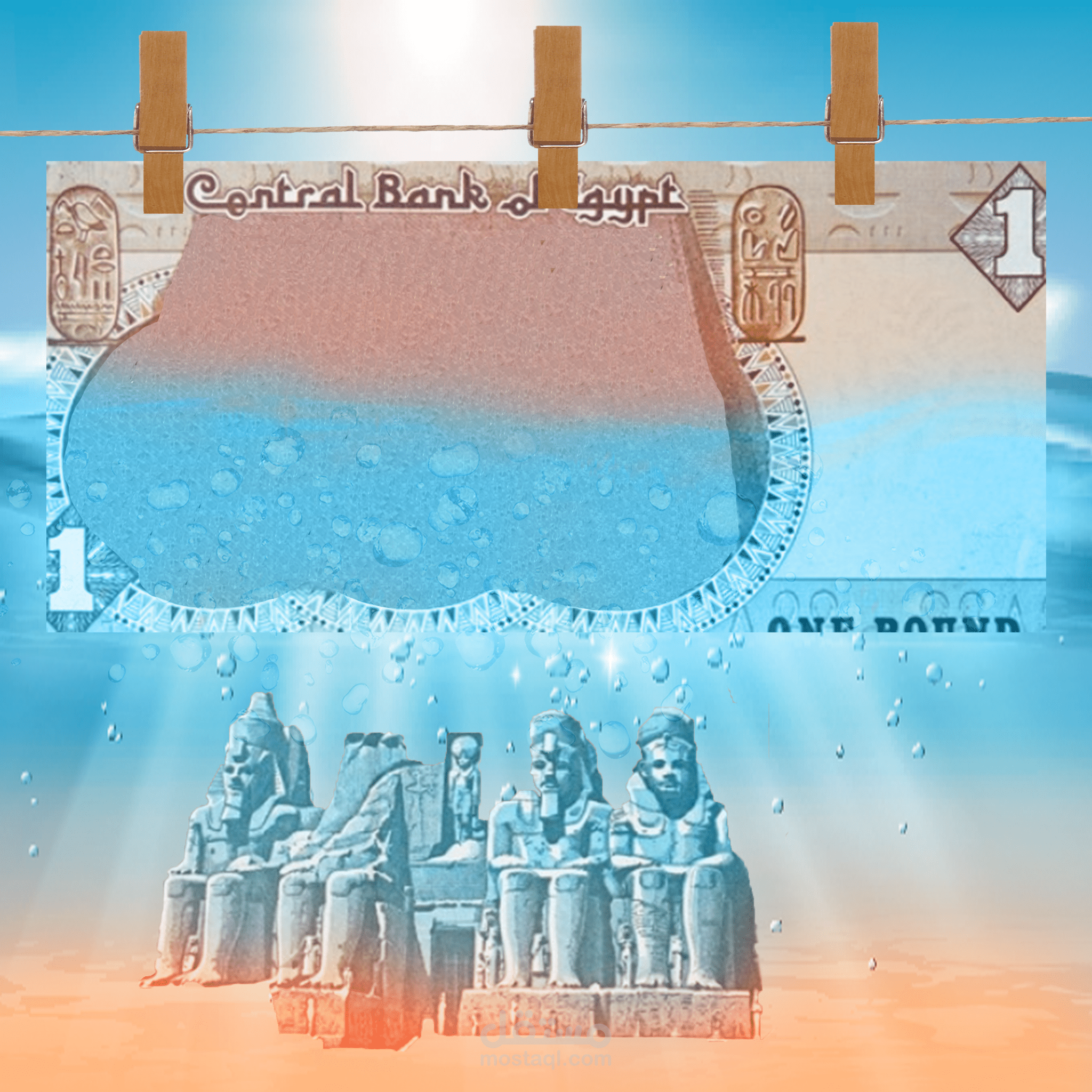 تصميم عن تعويم الجنية