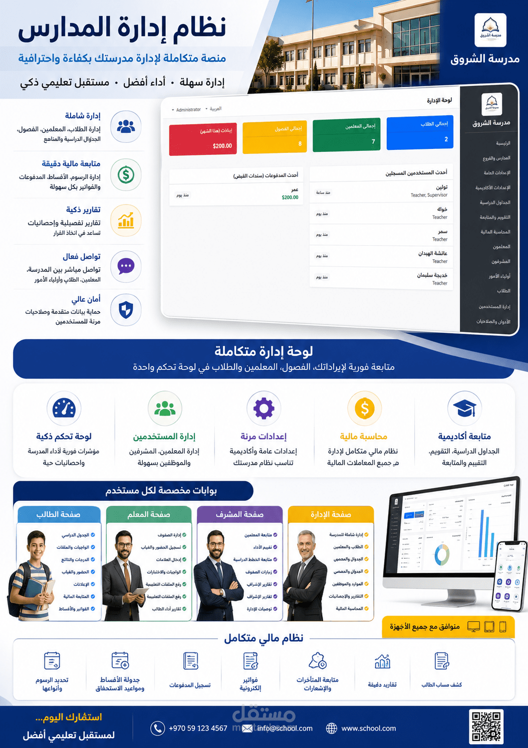 ادراة مدارس والطلبة