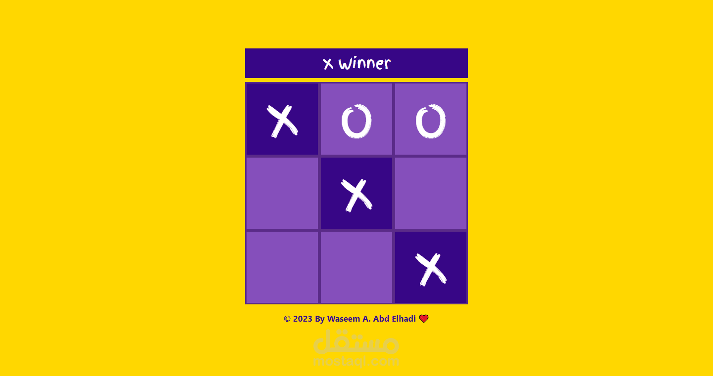 Tic-Tac-Toe-Game (X O)