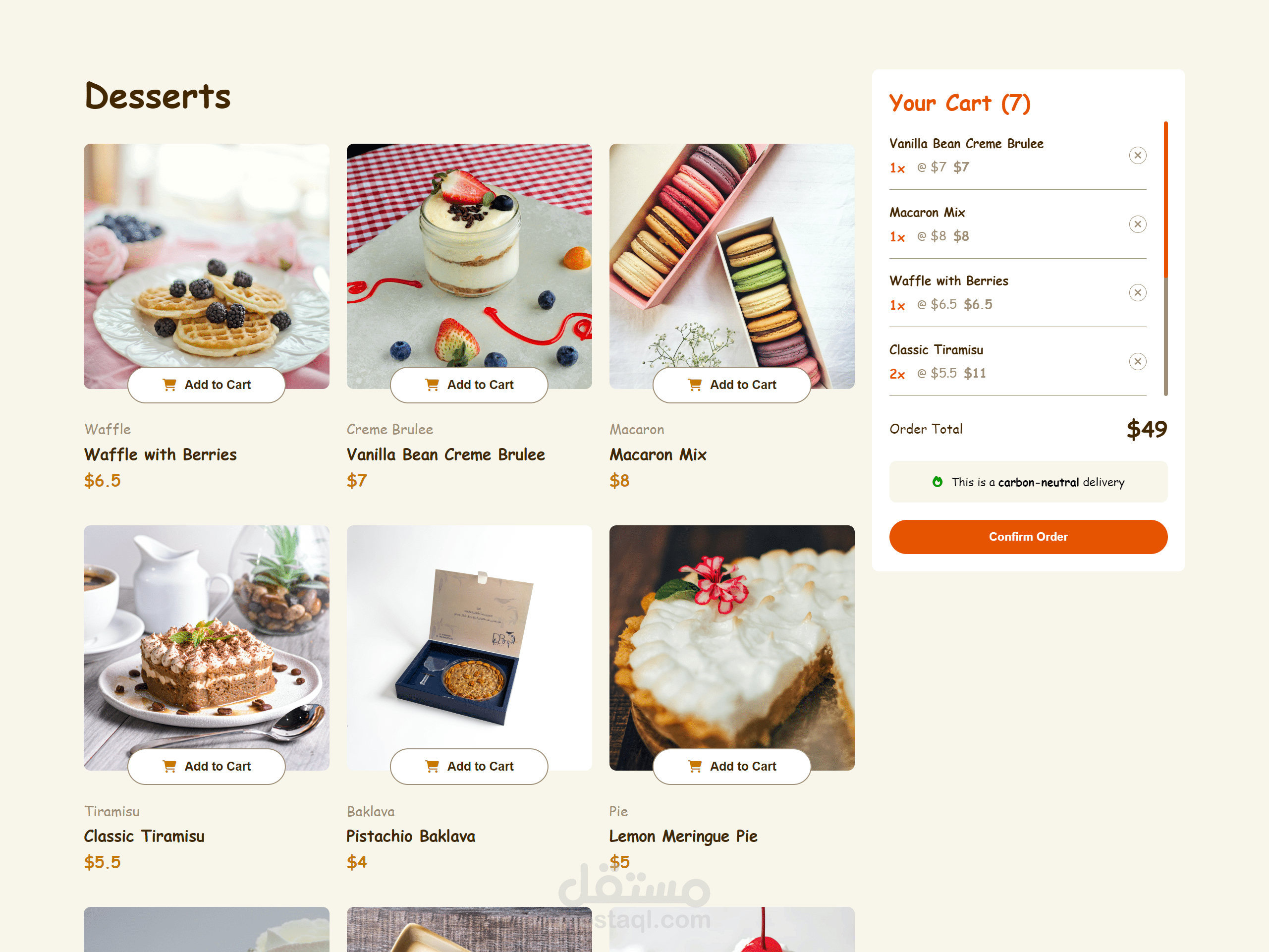 Product List with Cart – CRUD Application