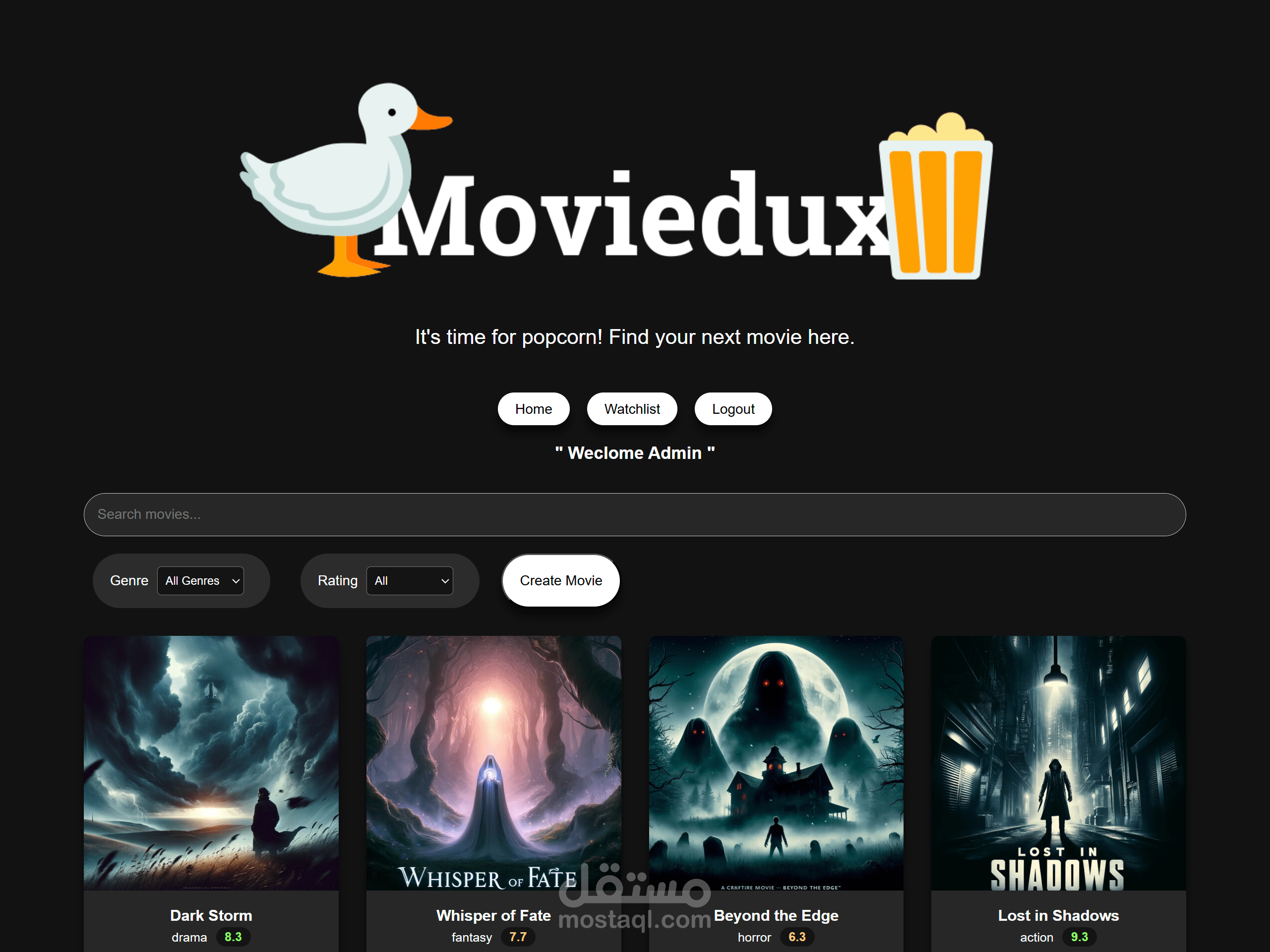 Moviedux – Simple React Movie CRUD App