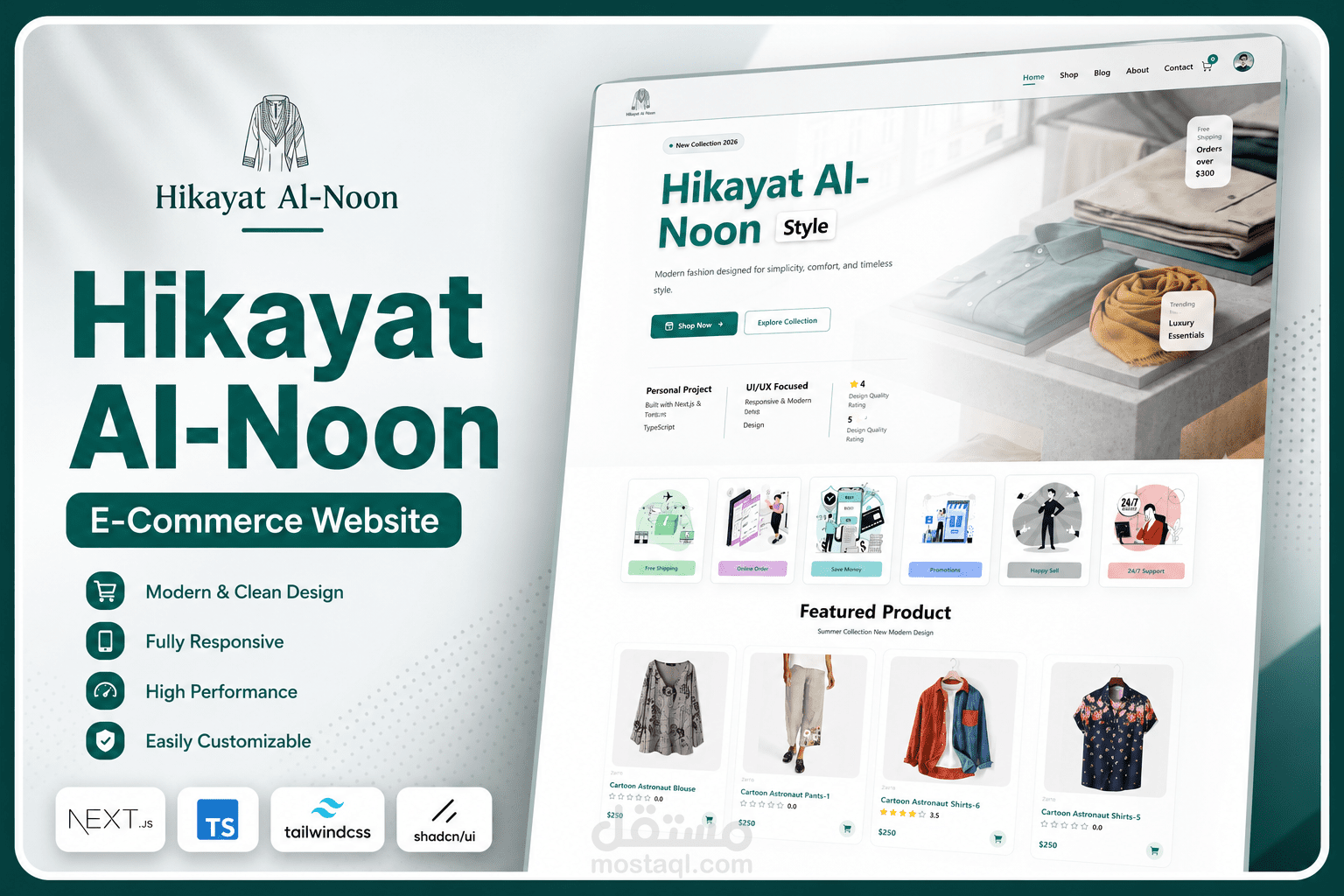 Hikayat Al-Noon | Full-Stack Fashion E-commerce Platform