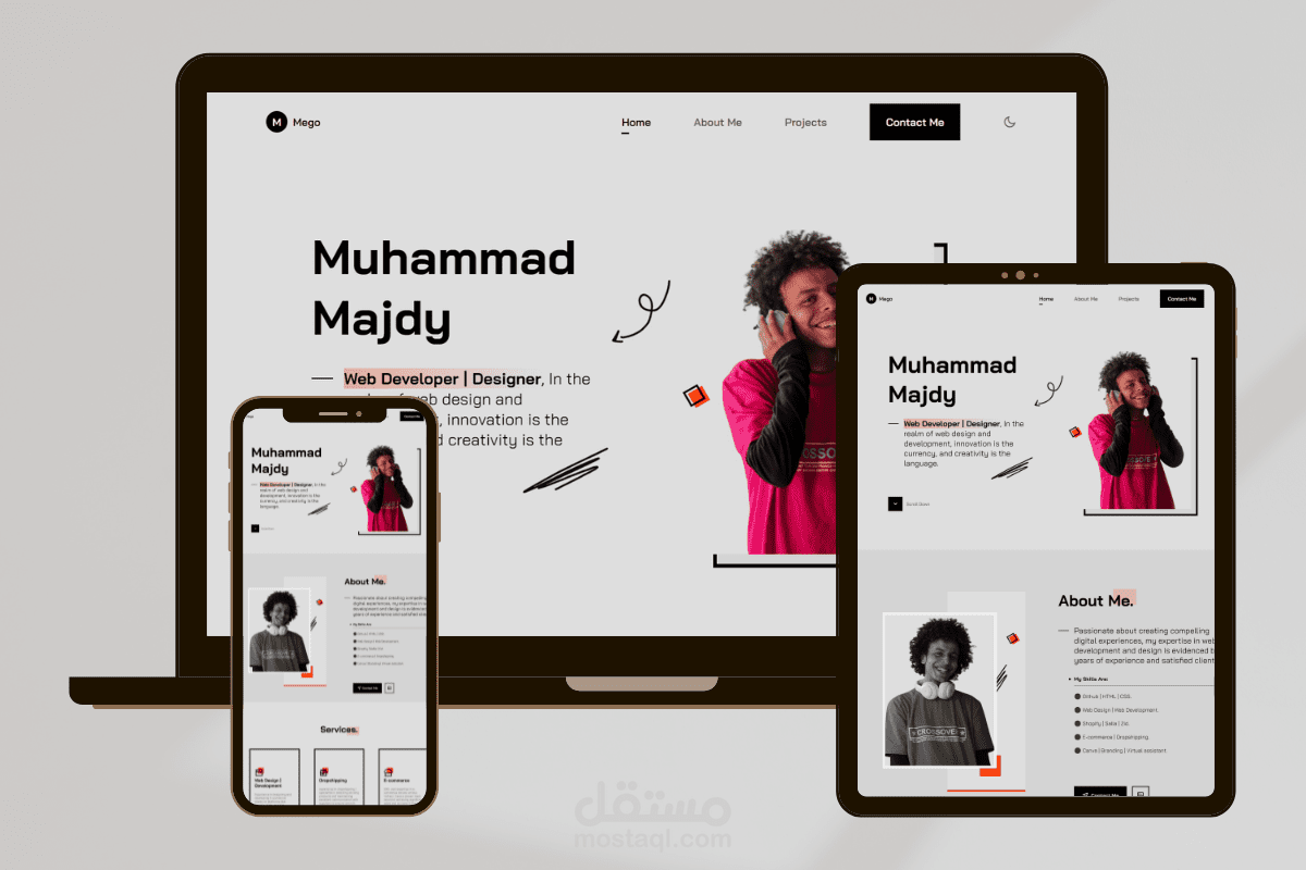 موقعي الخاص ( البورتفوليو )