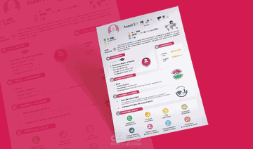 تصميم سيرة ذاتية احترافية باللغة الإنجليزية أو العربية