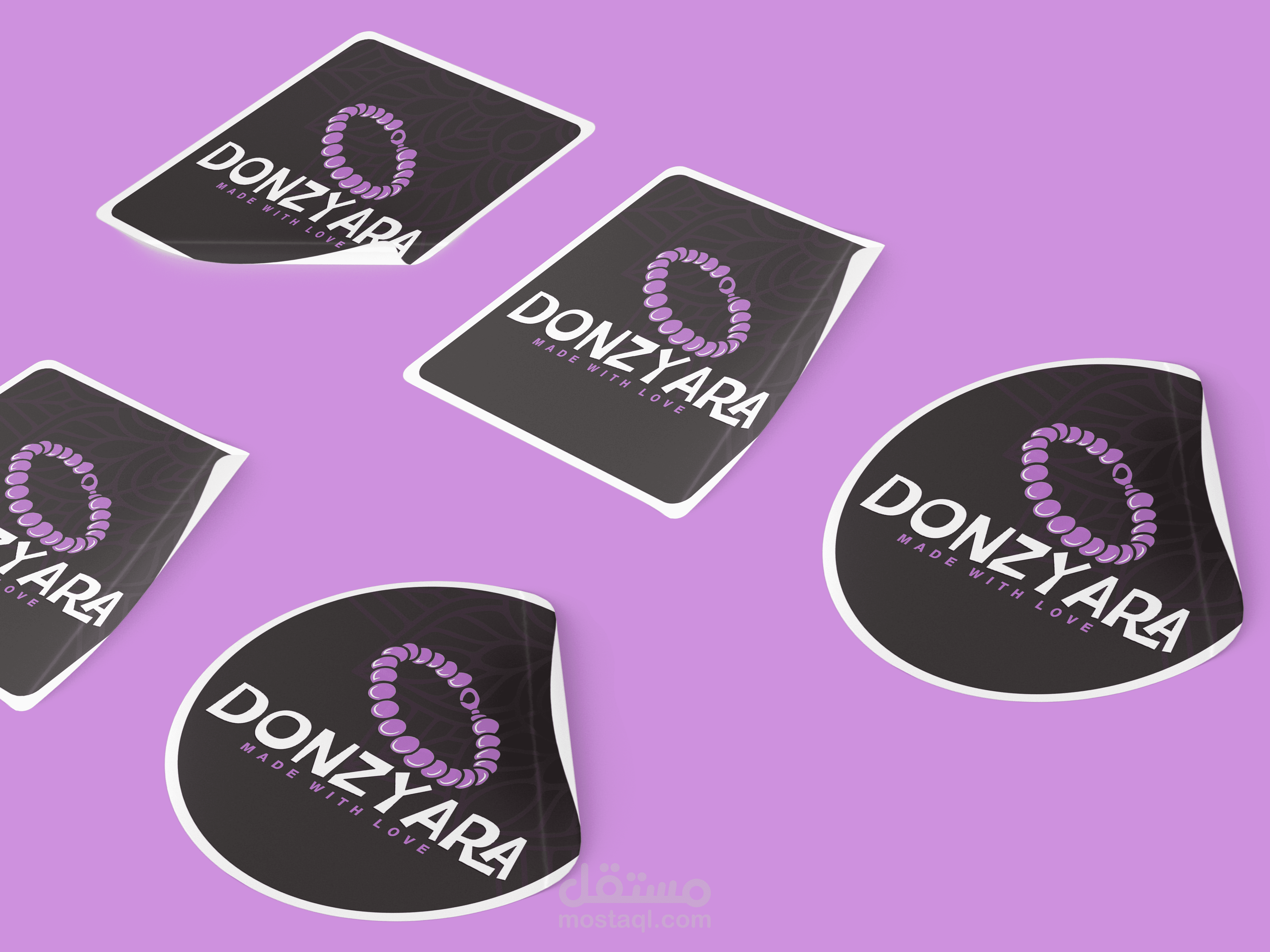 تصميم استيكر لمتجر Donzyara