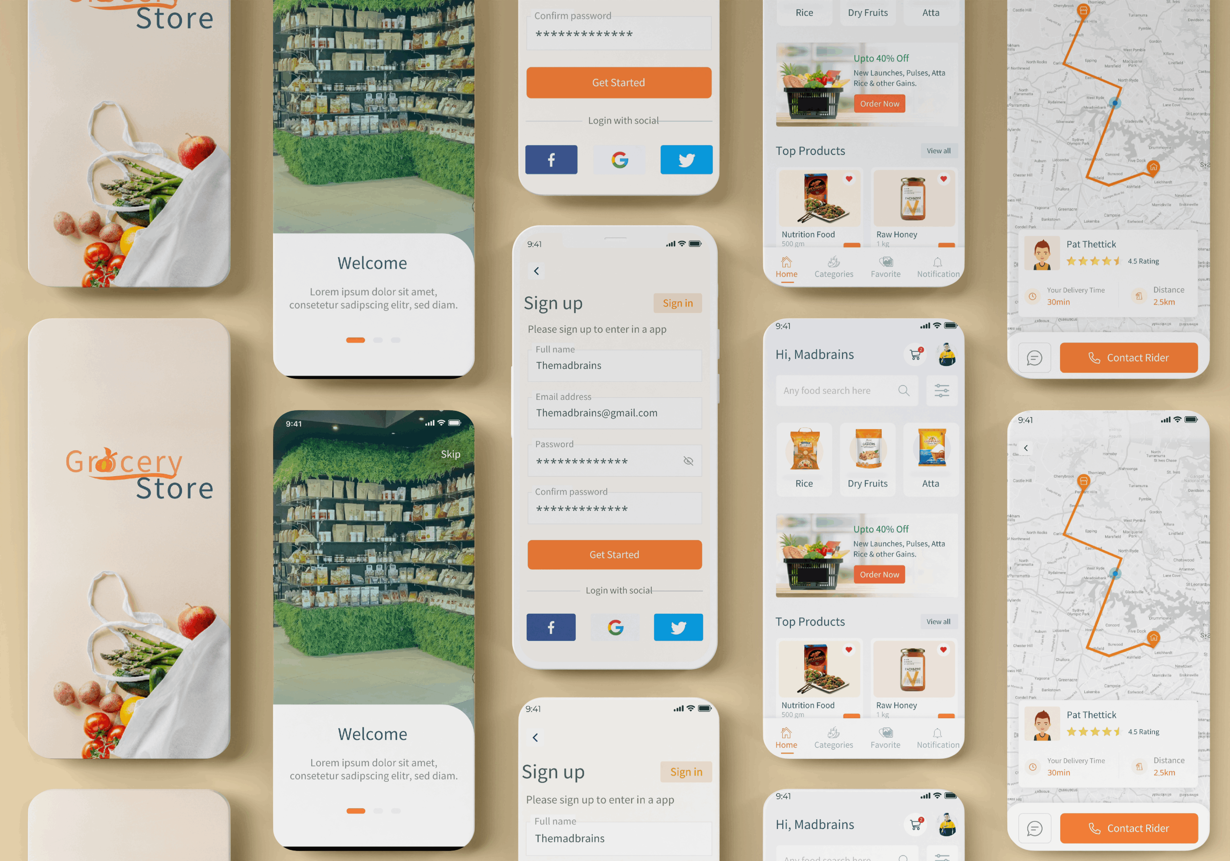 Online grocery order