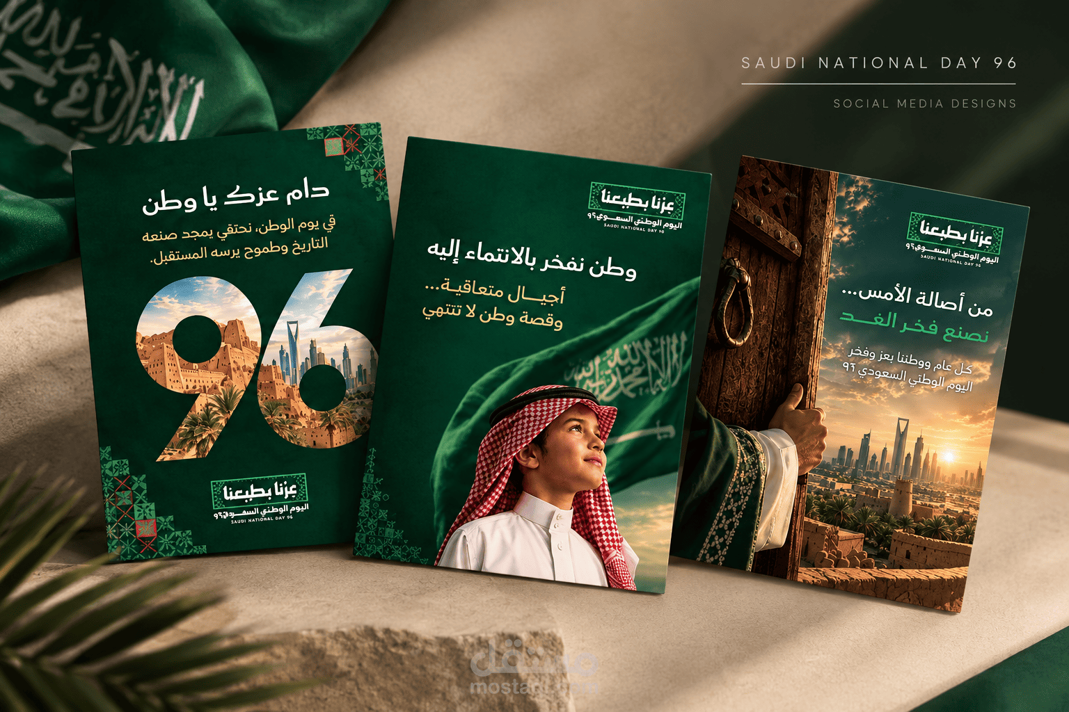 بوستات تهنئة بمناسبة اليوم الوطني السعودي