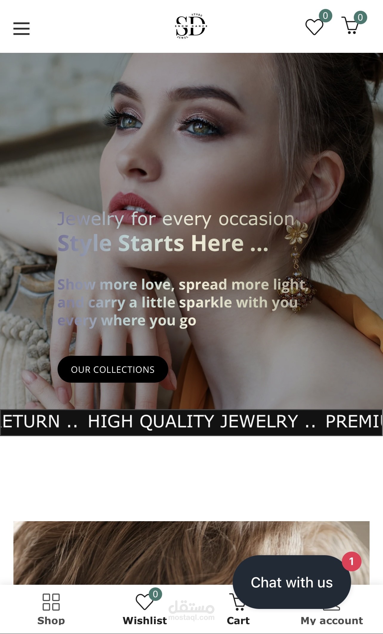 Shopify store developing