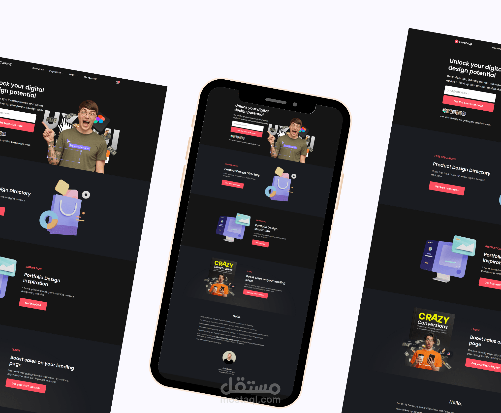 cursorup Website Design