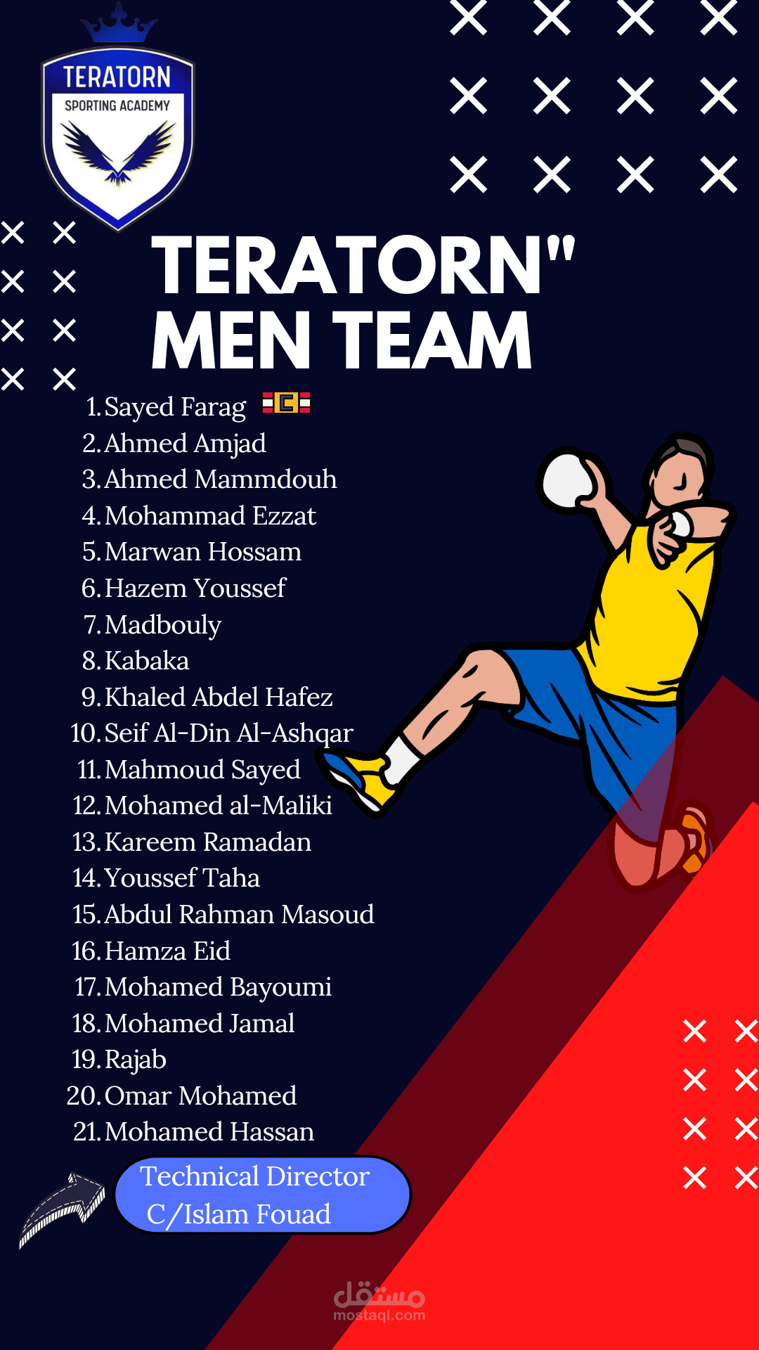 Teratorn handboal team