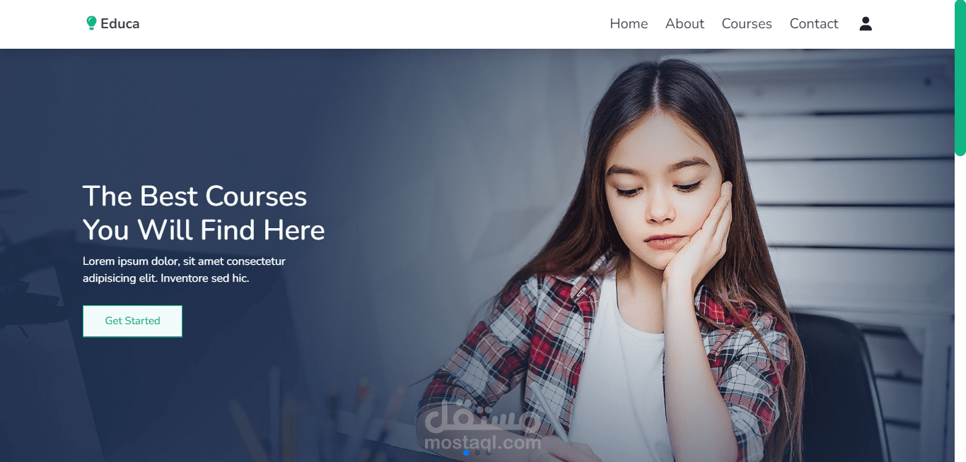 موقع تعليمي Educational Website