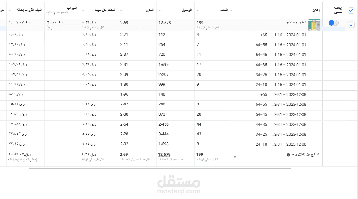 حملة اعلانية علي انستاجرام وفيسبوك لشركة برمجه