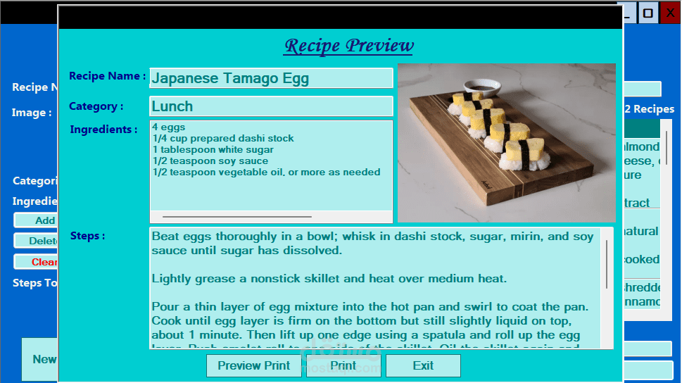 تطبيق مكتبي متكامل لإدارة وصفات الطعام باحترافية