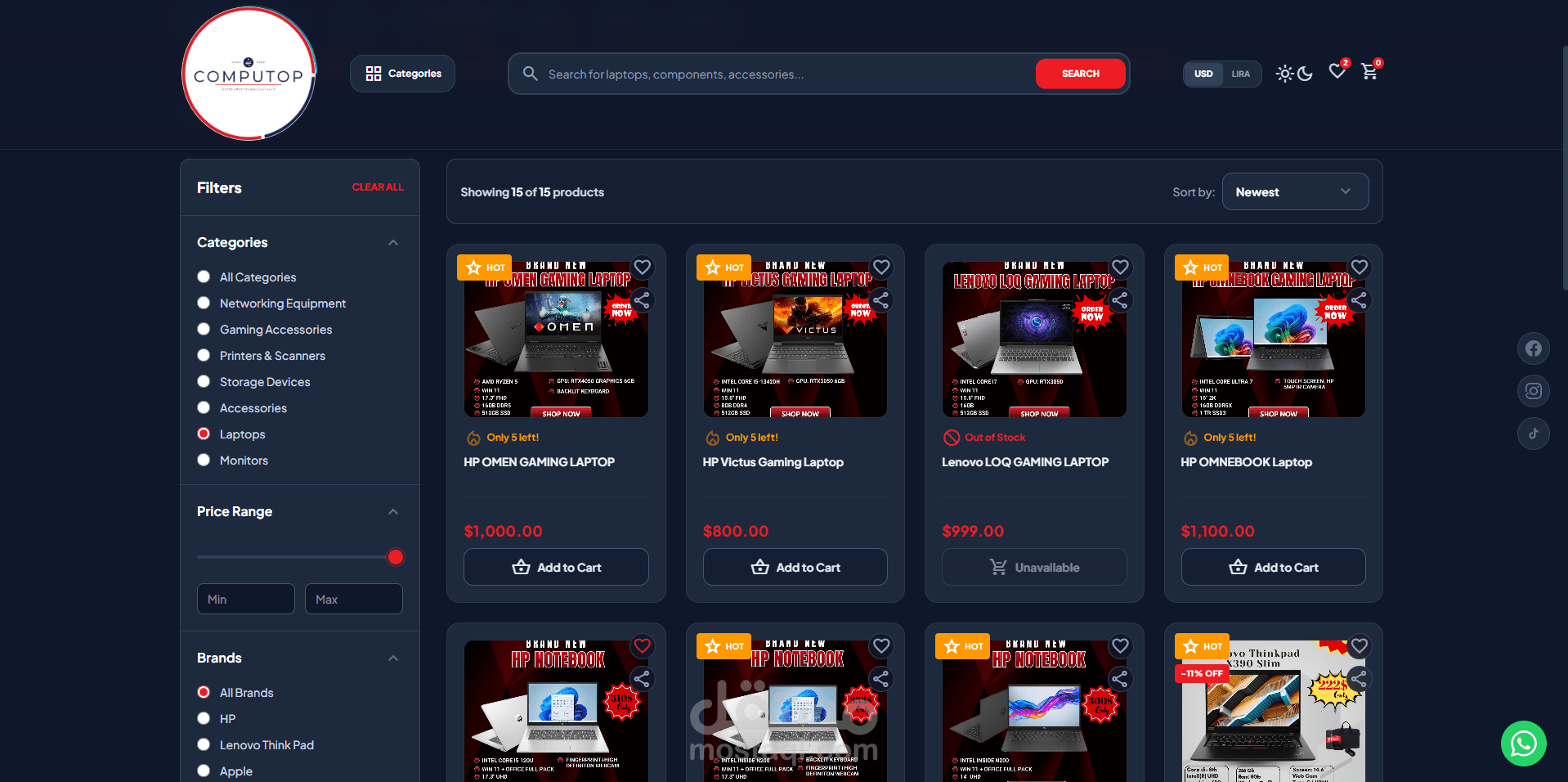 منصة تجارة إلكترونية متكاملة (COMPUTOP) | .NET 10 & Clean Architecture