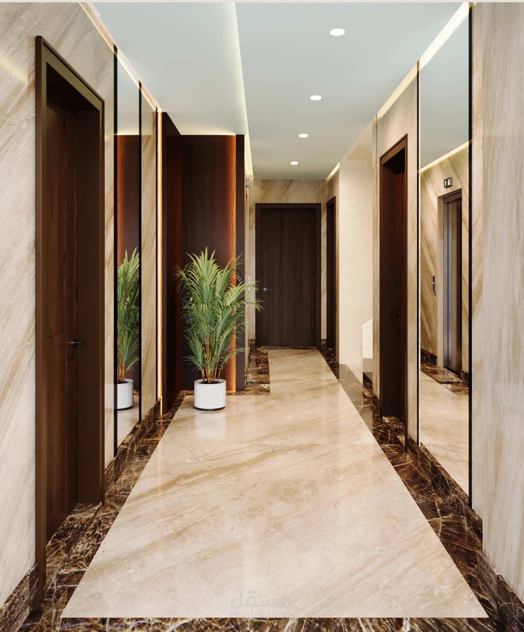 تصميم مدخل فاخر
