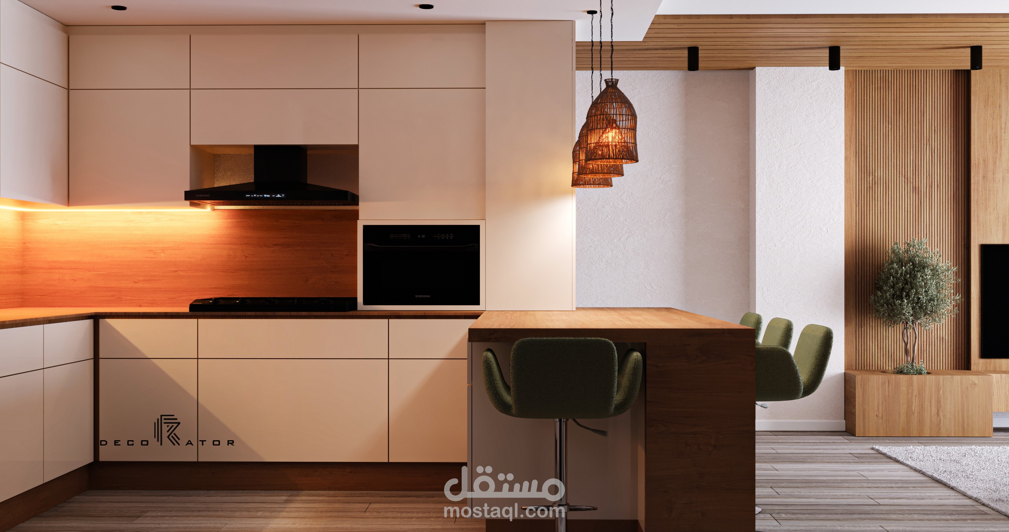 تصميم داخلي لشقه سكنيه