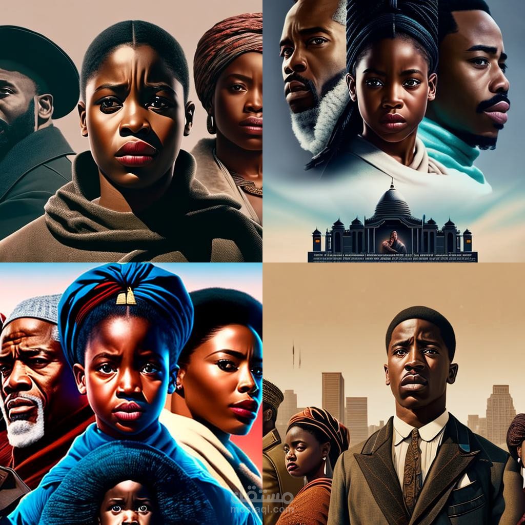 تصميم بوستر لفيلم يتحدث عن العنصرية