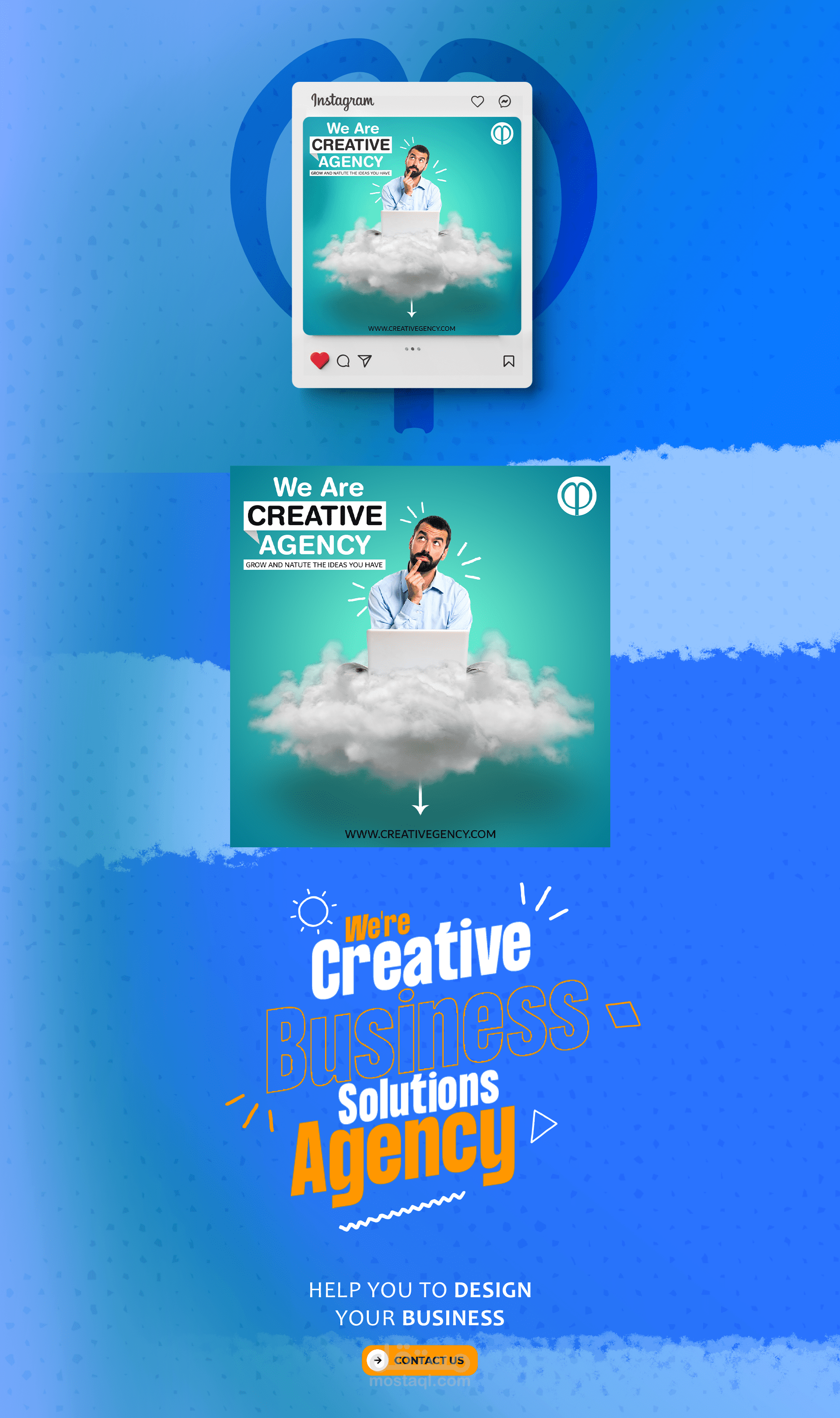 Agency social media advertisement post design