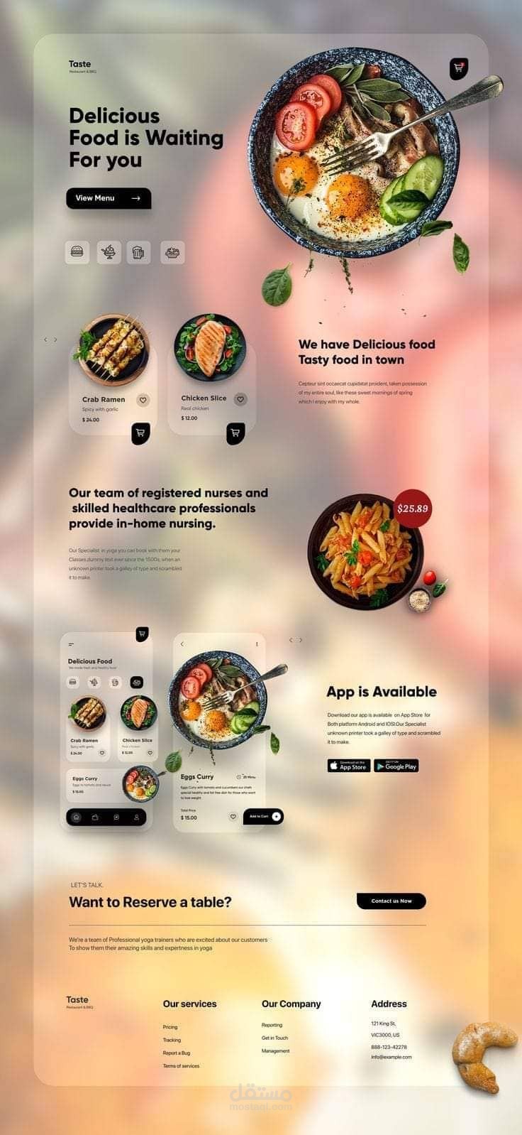 Website For You With HTML, CSS, REACT,