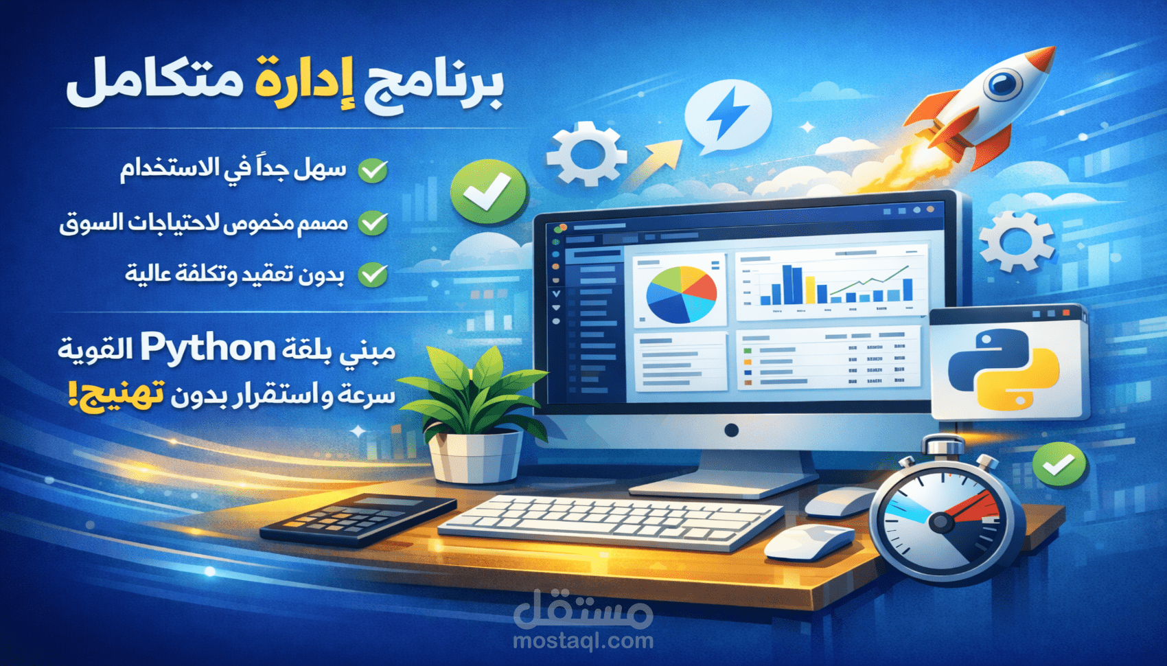 برمجة نظام كاشير وإدارة كافيهات ومطاعم احترافي (Desktop App)