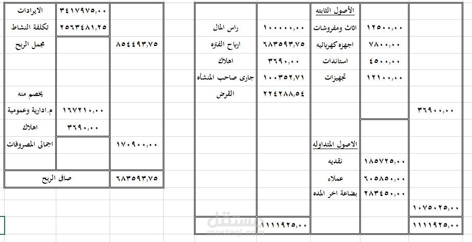 عمل ميزانيات للشركات المختلفه