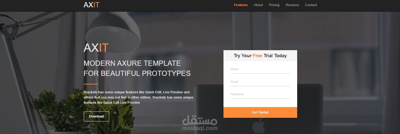 قالب بوتستراب لإنشاء ProtoTypes للعملاء