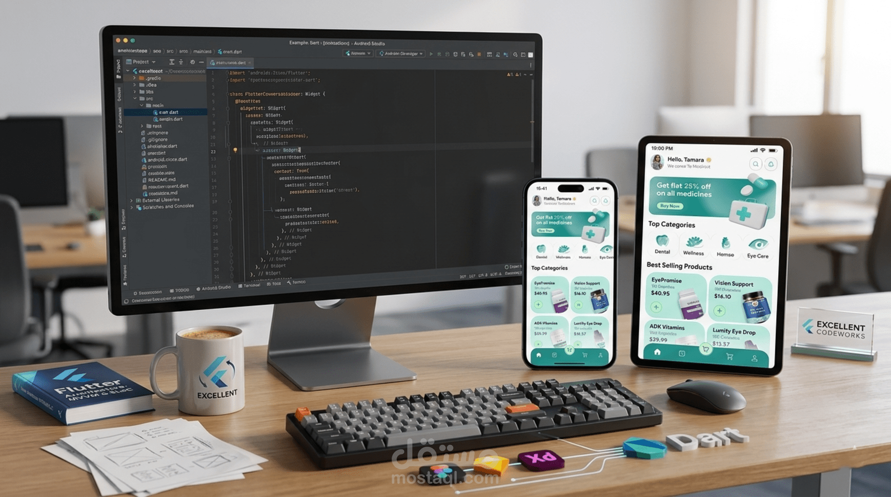 حوّل فكرتك إلى تطبيق موبايل احترافي وسلس باستخدام Flutter