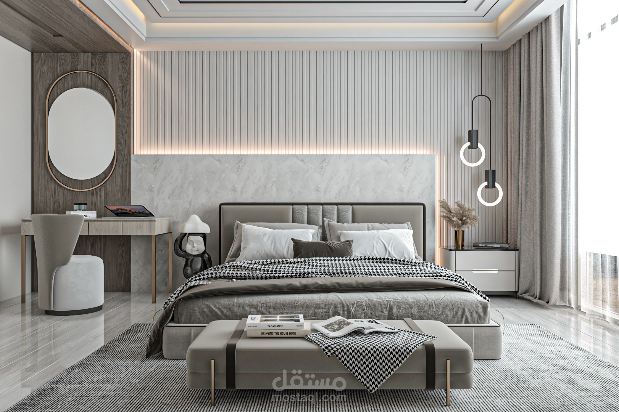 تصميم غرف نوم عدد 3