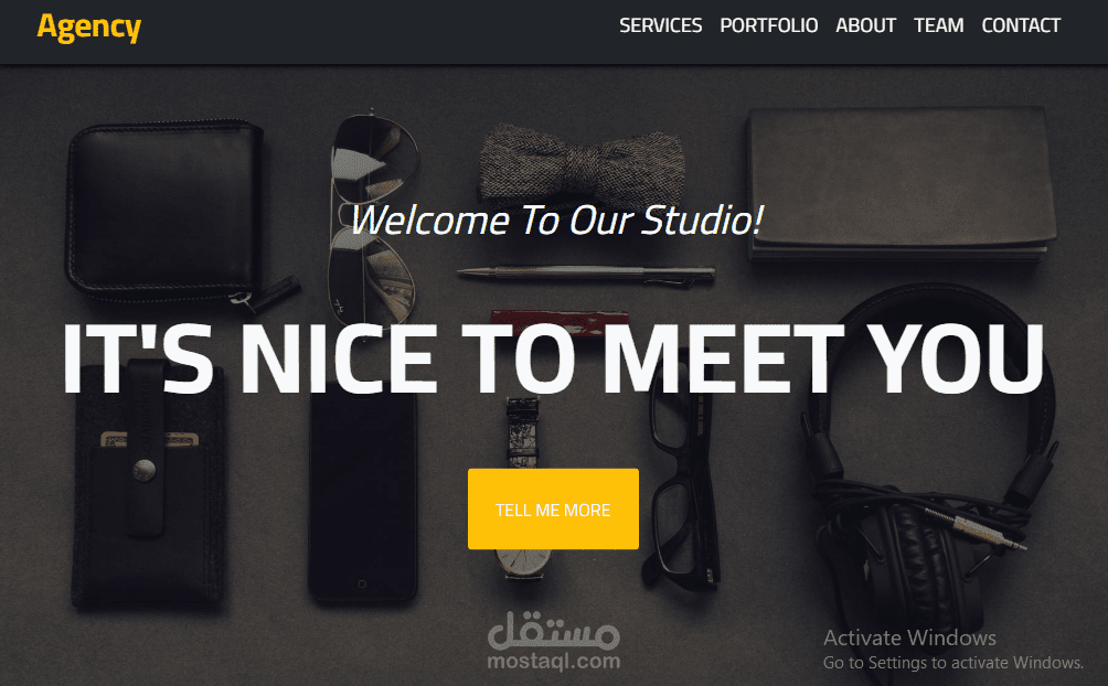 اصمم لك اي صفحة باحدث اللغات HTML5-Bootstrap4-Js-CSS3-