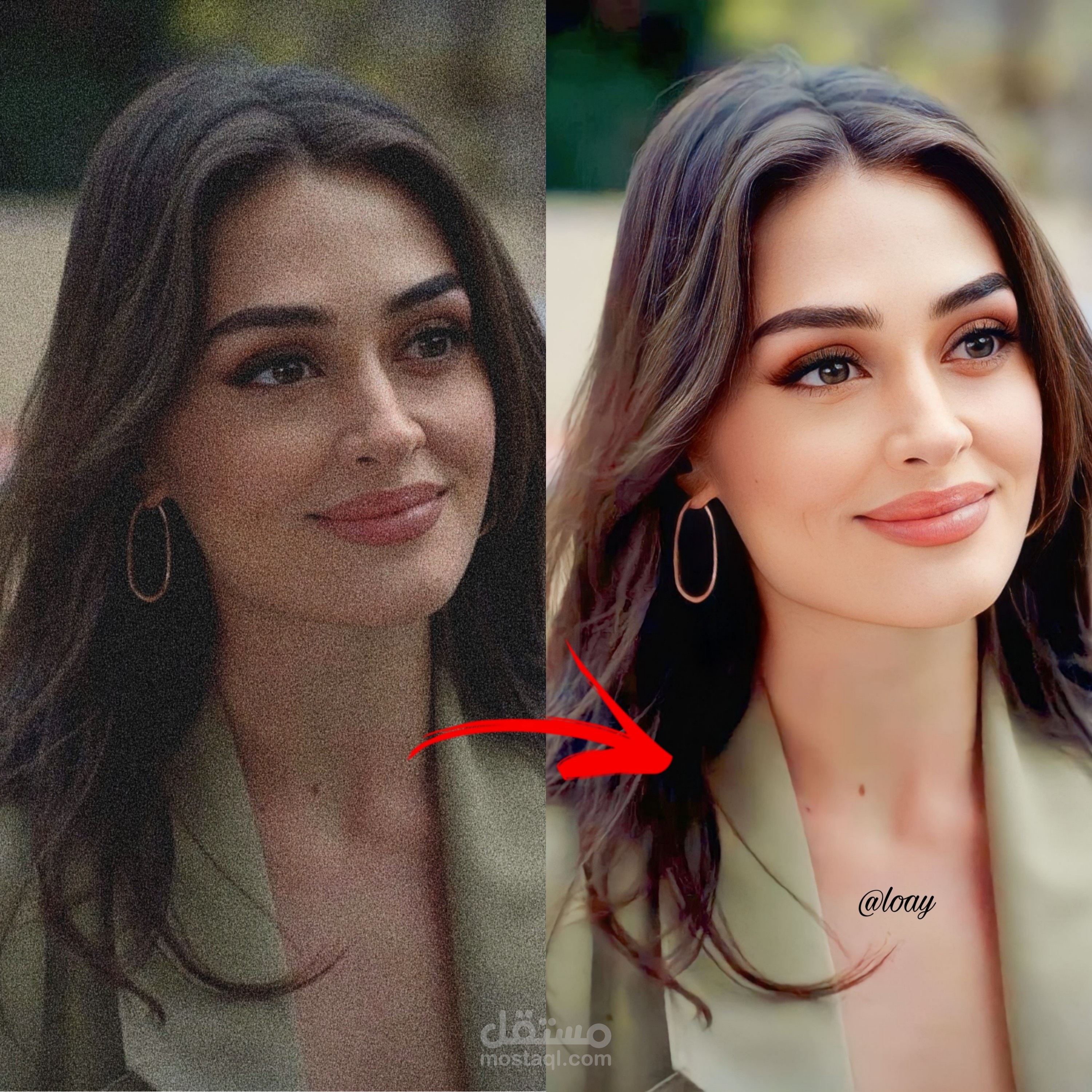 توضيح الصوره وتحسينها ورفع جودتها بكل احترافيه ودقه مهما كانت قديمه