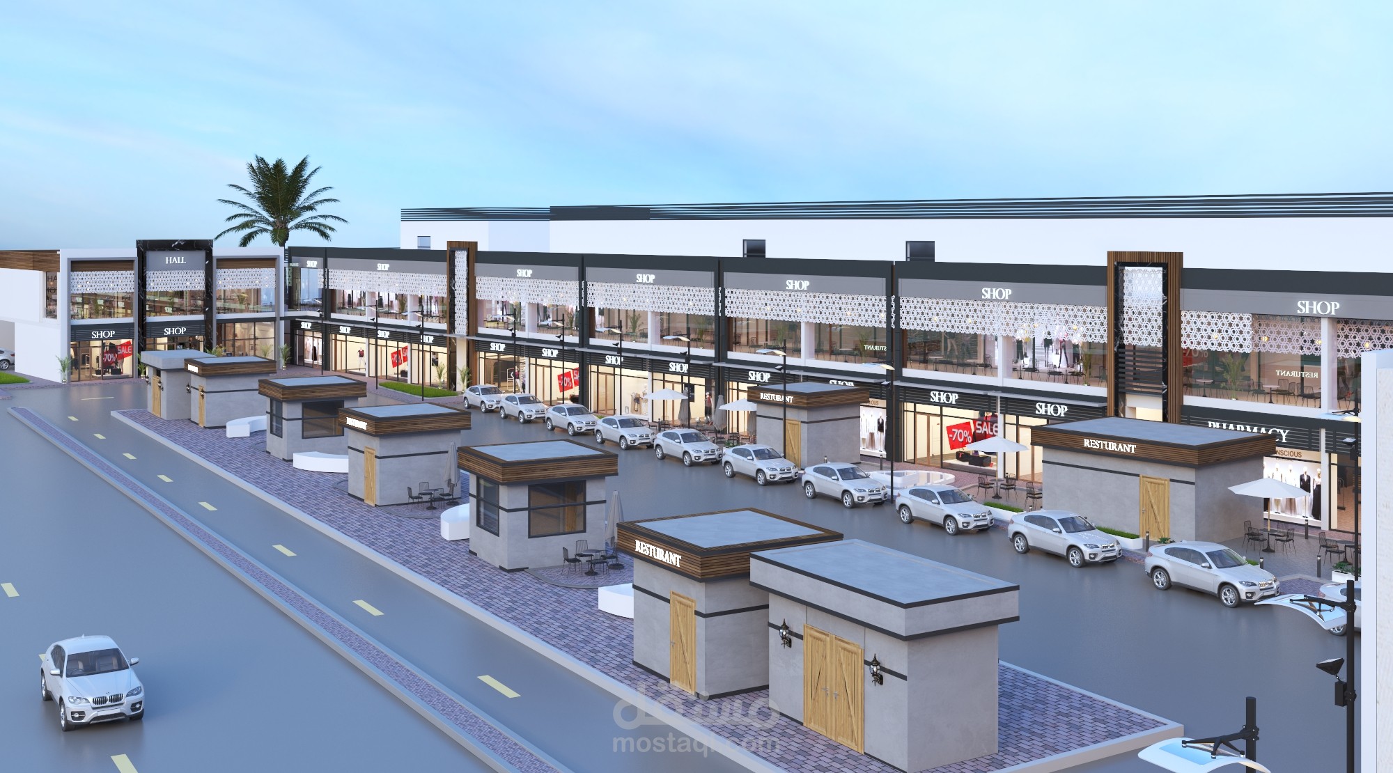 تصميم إنشائي لمول تجاري بجدة - السعودية
