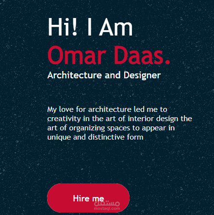 موقع عرض اعمال لمهندس معماري