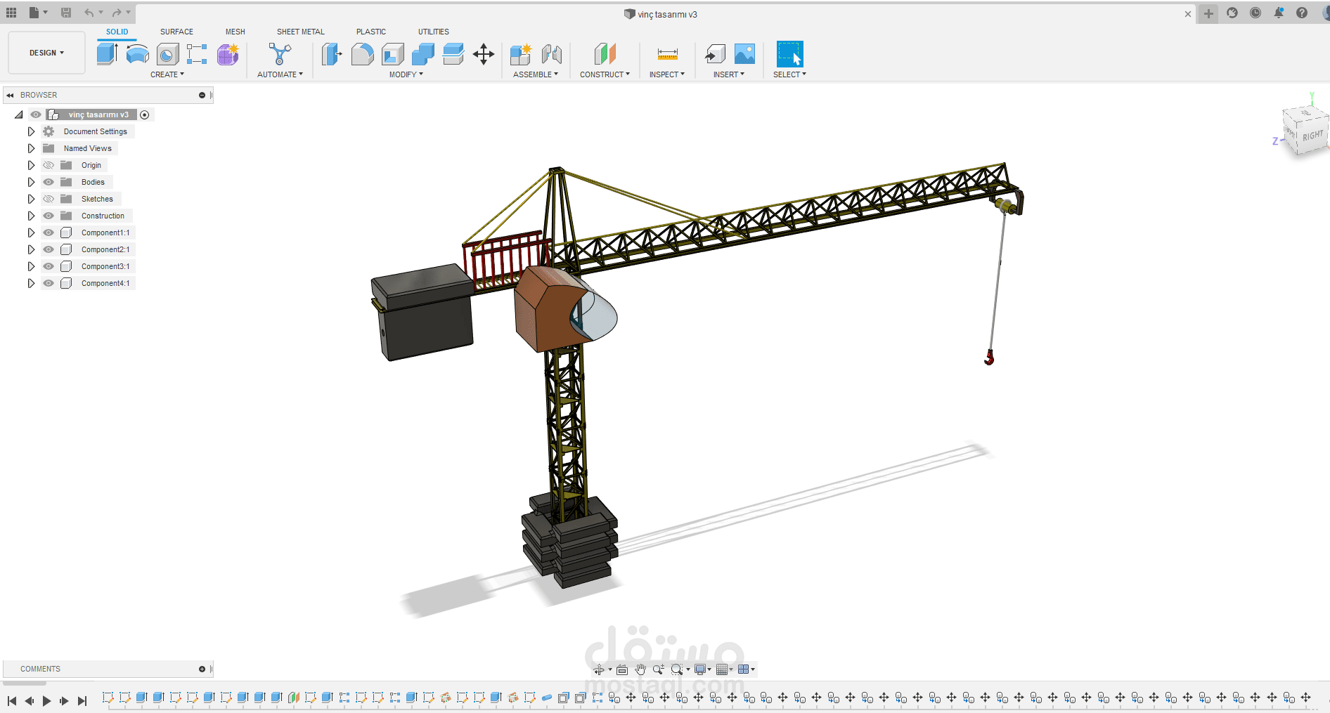 رافعة برجية (tower crane)