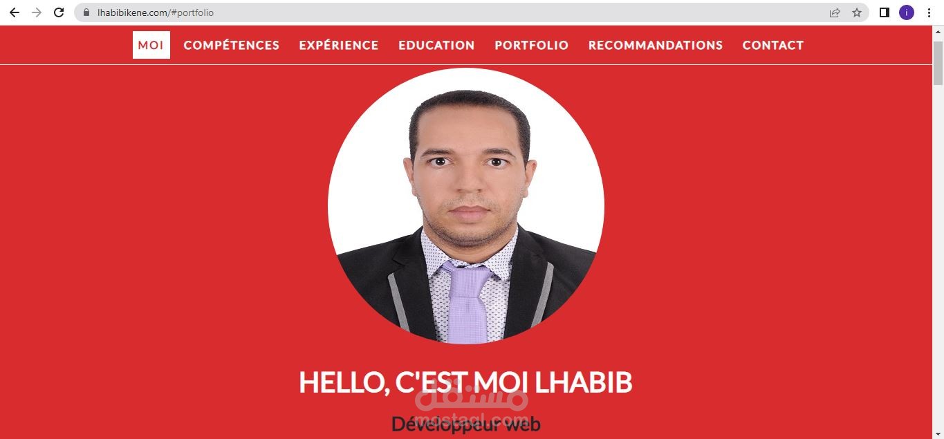 تصميم وبرمجة معرض أعمال Portfolio