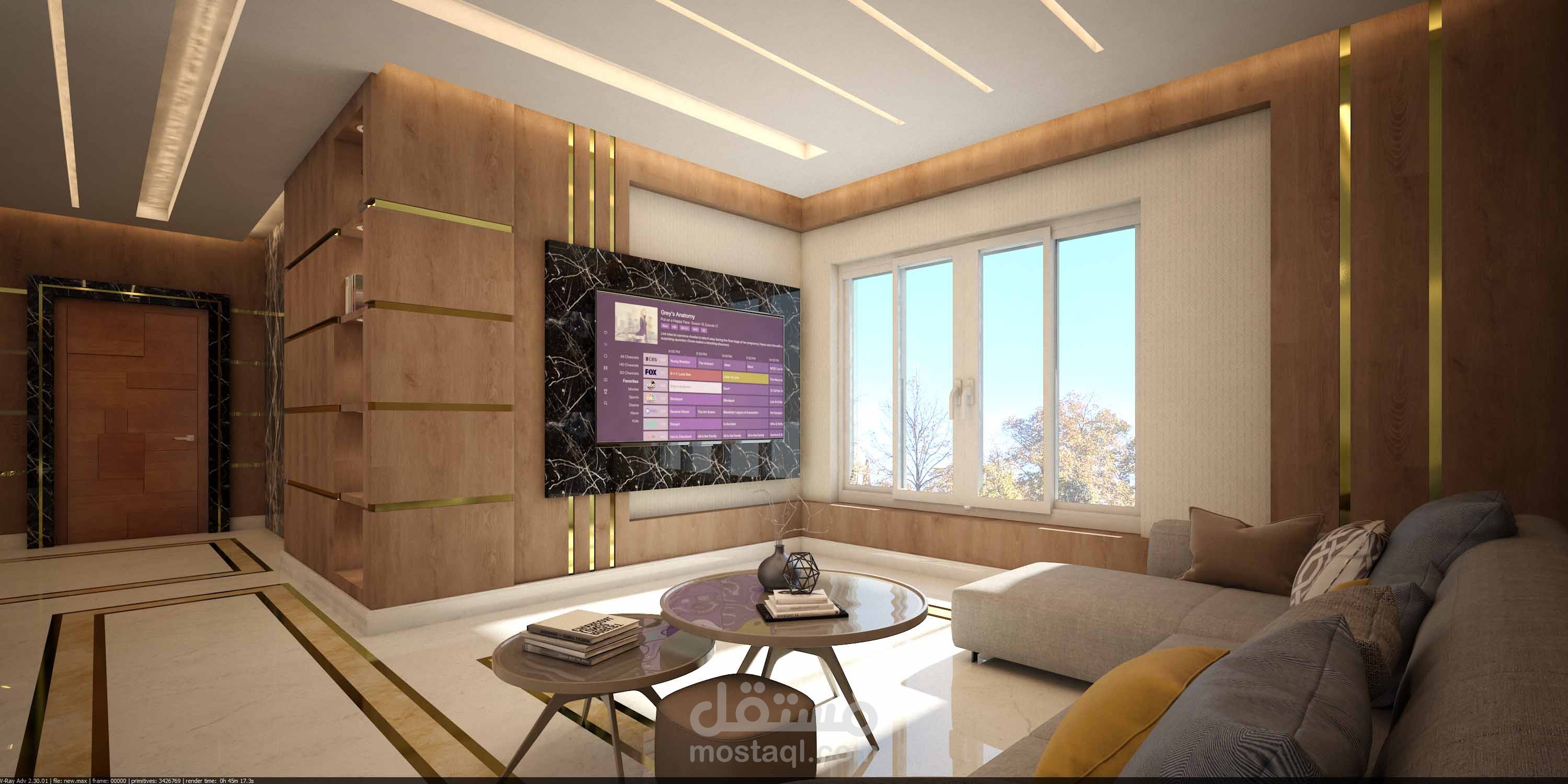 اعمال الديكور لفيلا سكنية خاصة بالقاهرة الجديدة - مصر