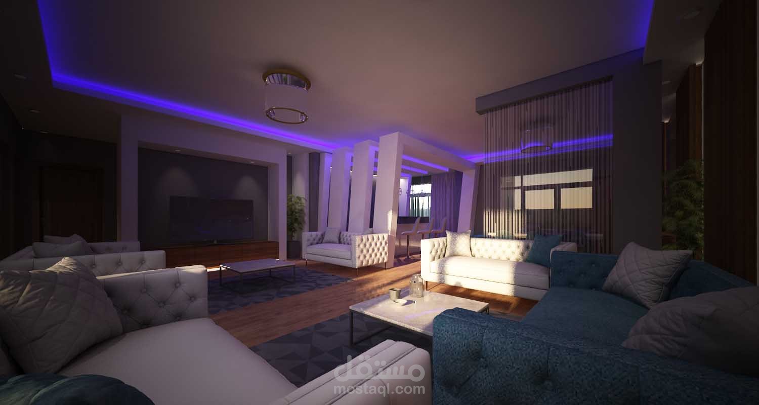 ديكور شقة سكنية خاصة بكمبوند تاليد - الرياض - السعودية