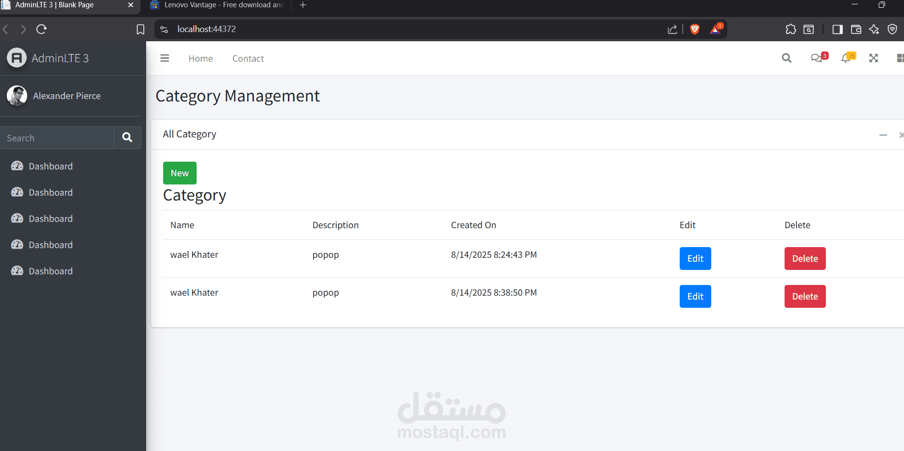 Admin Dashboard