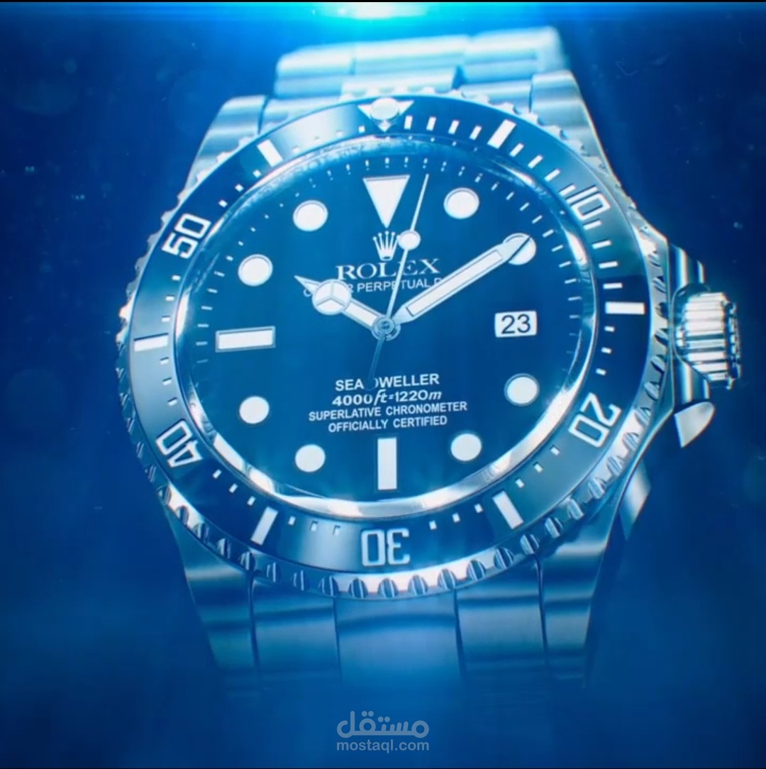 اعلان 3D لساعه Rolex