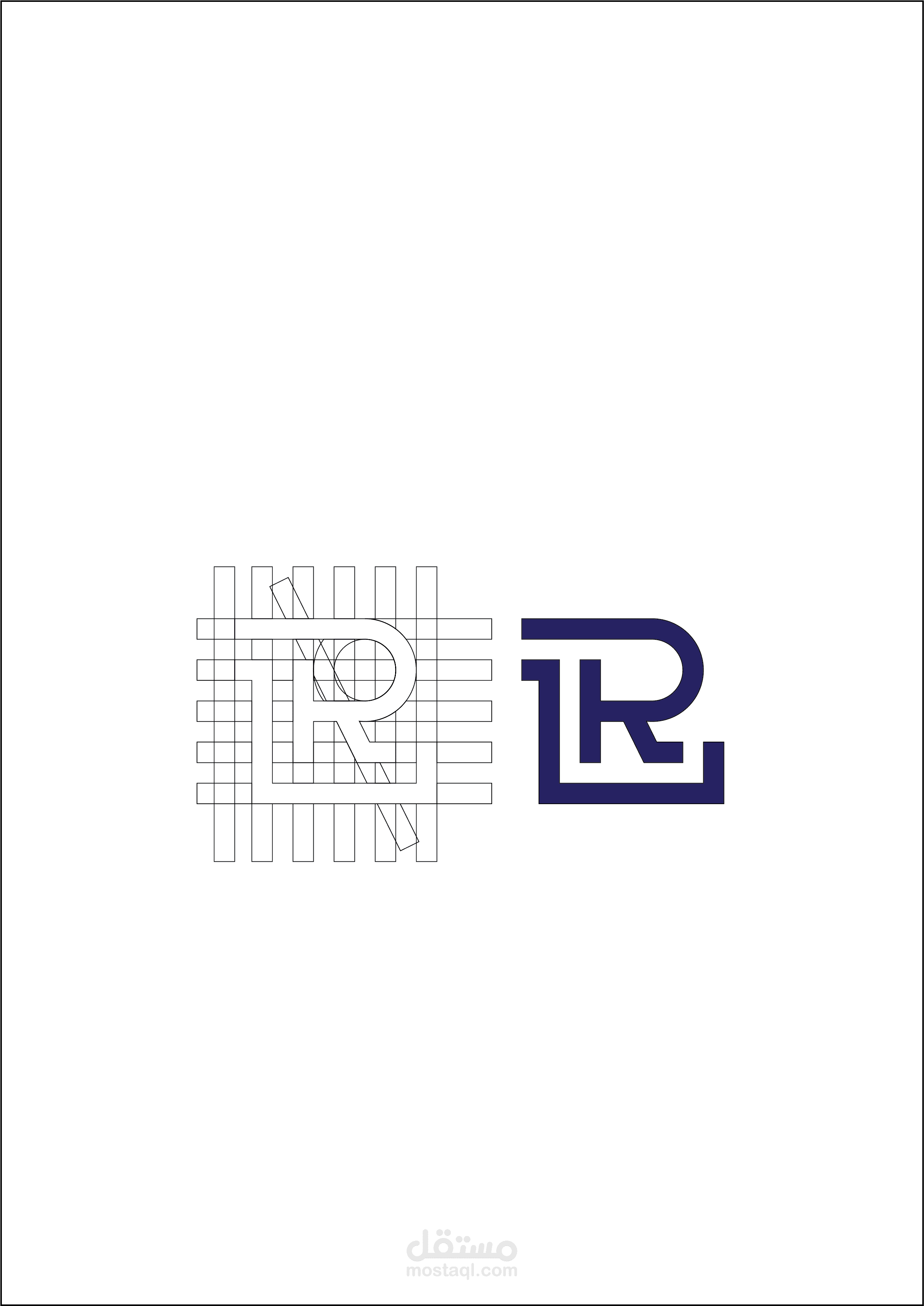 L.R monogram logo
