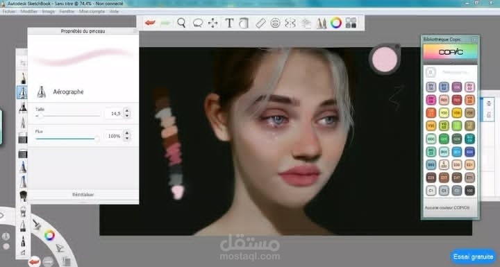 Digital art drawing