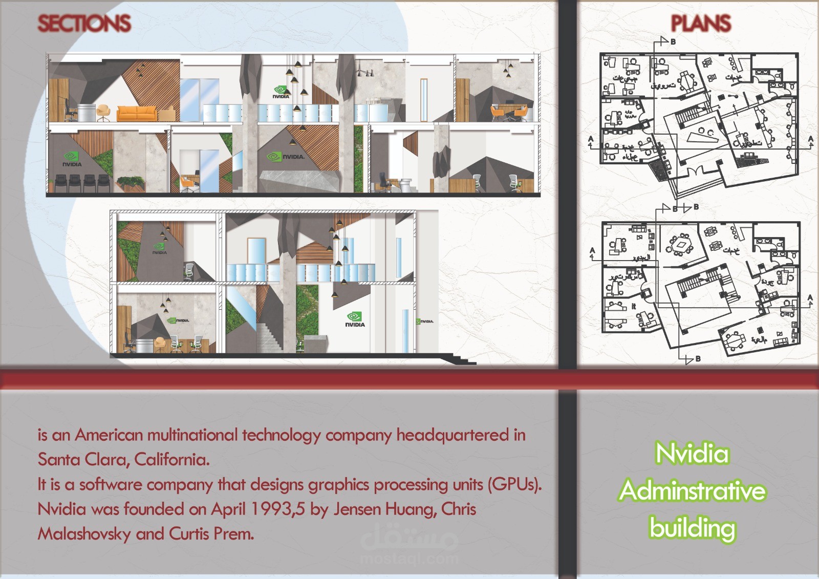 تصميم لمقر إداري لشركة Nvidia