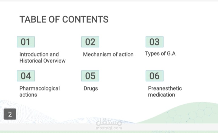 Creating Professional Presentations on Specialized Topics: for example General Anesthesia" (إعداد عروض تقديمية احترافية عن مواضيع علمية متخصصة: مثال التخدير العام)