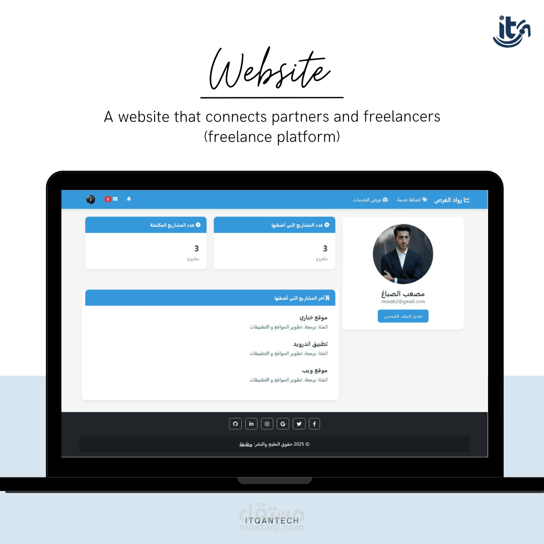 منصة العمل الحر بين الشركات والمستقلين (موقع توظيف)