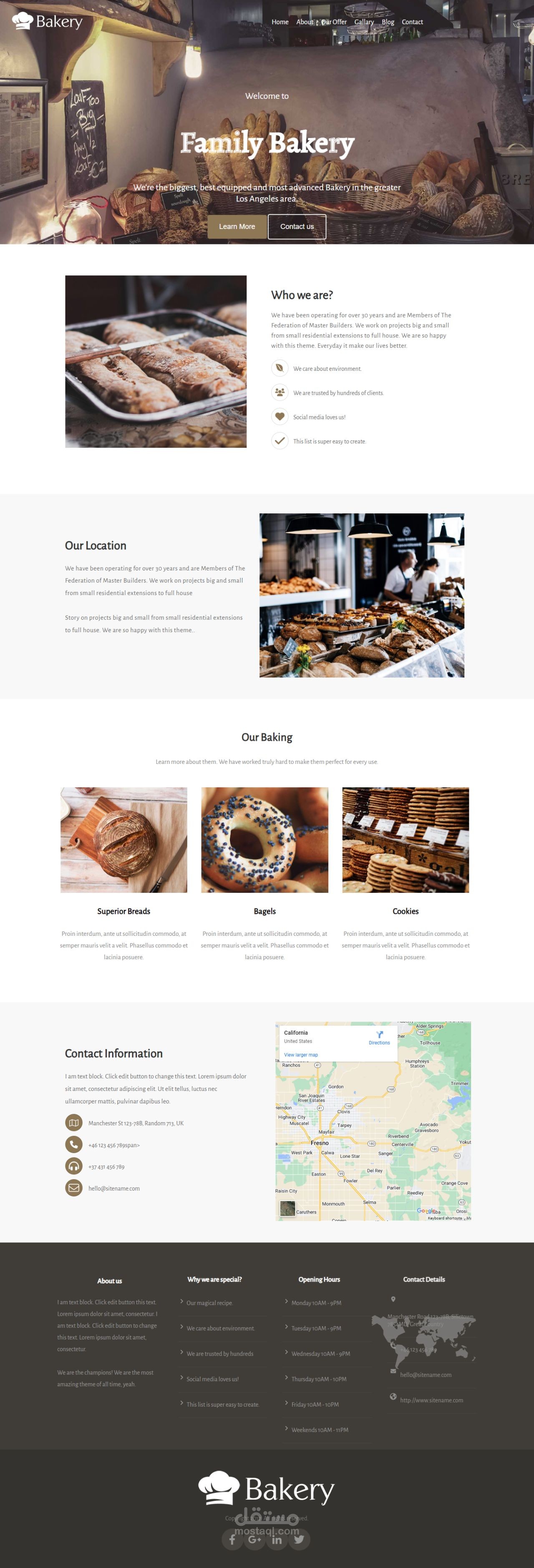 موقع تقديمي وتعريفي لمنشائه
