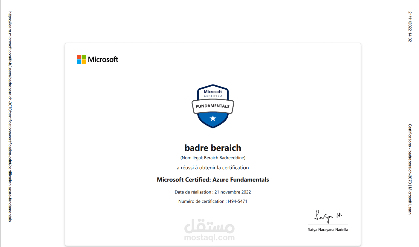 préparation pour la certification az-900