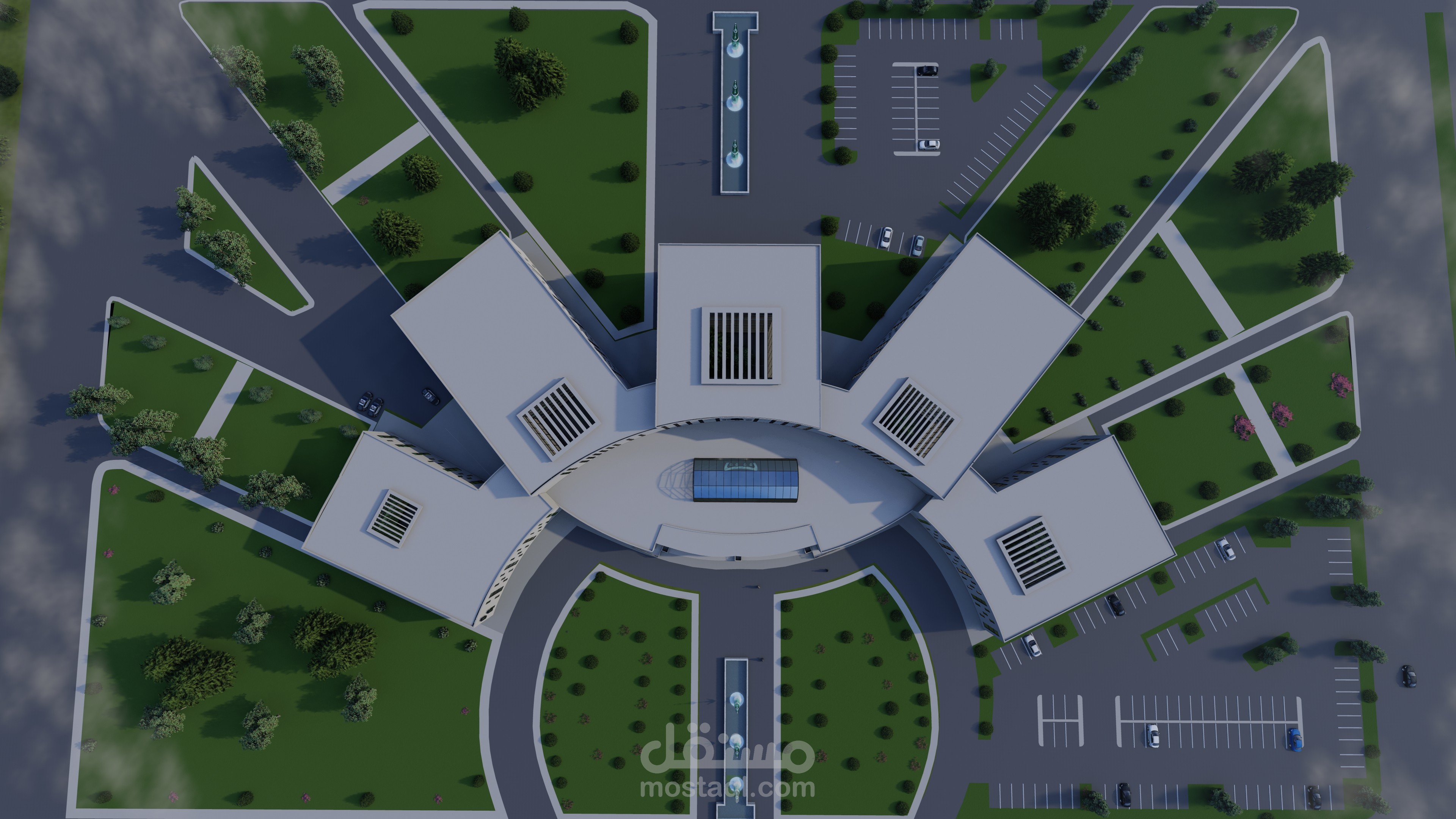 مشروع تصميم مجمع محاكم